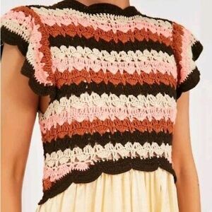 Hannah Artwear Crochet Leda Harriet Silk Boho Maxi Dress from Tuckernuck